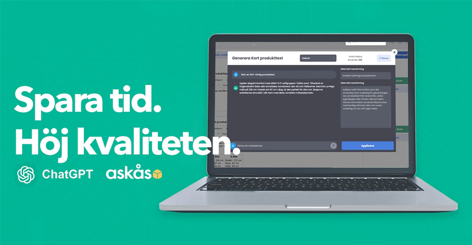 Askås AI - Produkttexter i gruppen Funktioner hos Askås I&R AB (askas_AIgenerering)