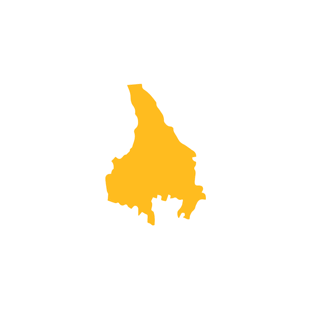 Med hjärtat i Värmland. Pulserande hjärta med karta över Värmland.