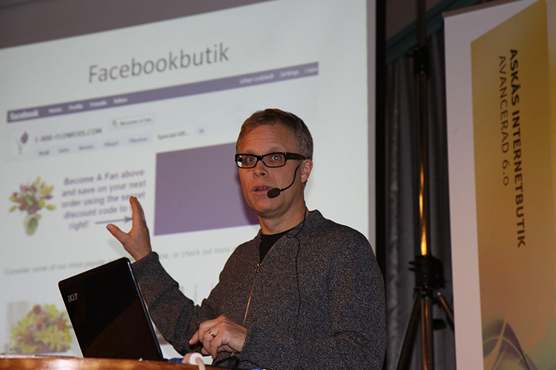 2010. Urban Lindstedt som idag driver podden E-handelstrender föreläste på Askås e-handelsdag.