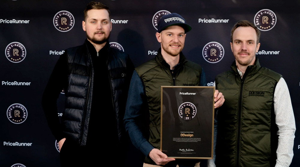 <b>Oskar Frölander, Fredrik Dawidsson, Henrik Gustafsson. Bild: Pricerunner</b>